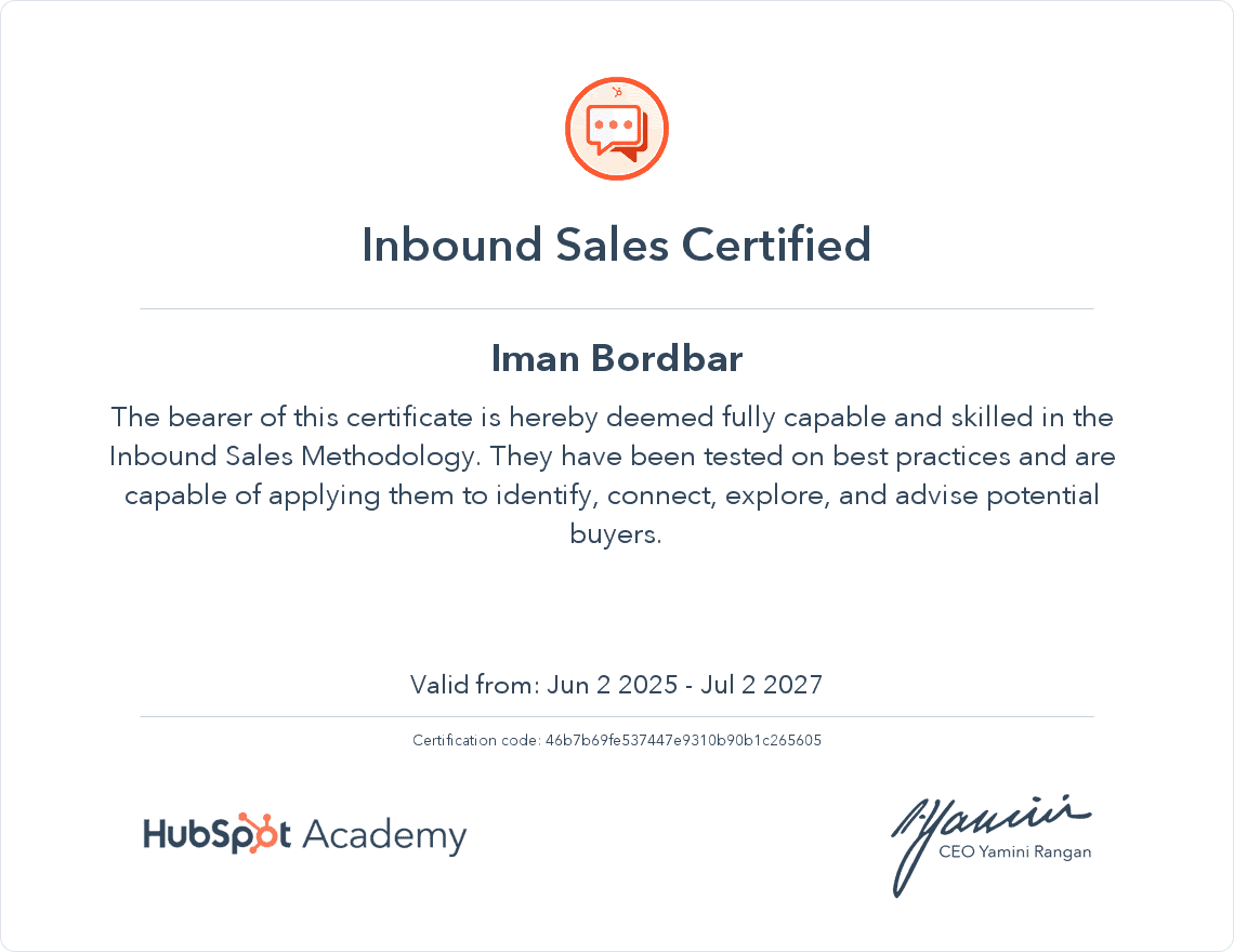 Hubspot Inbound Sales